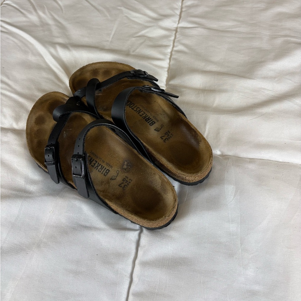 Birkenstock Black Two-Strap Sandals